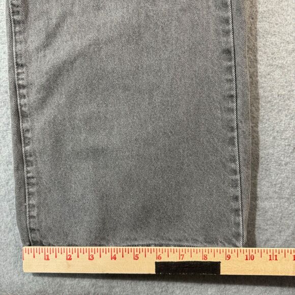 KanCan Jeans Women's 31 Gray Flare Raw Hem Button Fly Stretch High Rise Denim - Picture 10 of 11